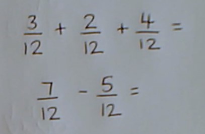 Video on adding and subtracting fractions